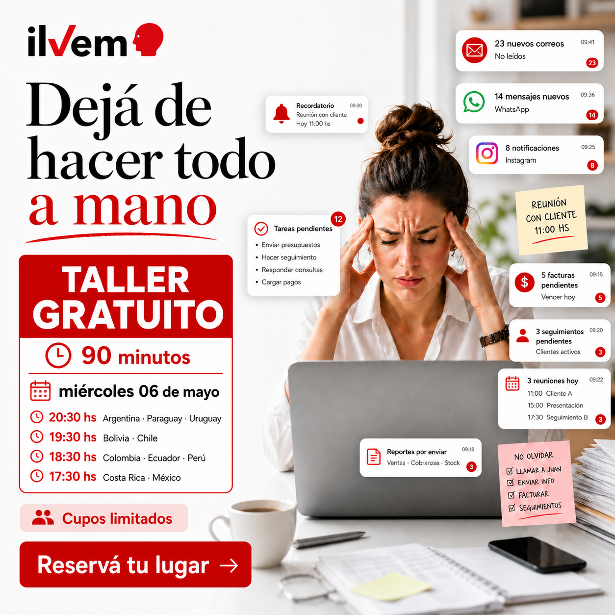 Taller Gratis 06 de Mayo - 90 minutos